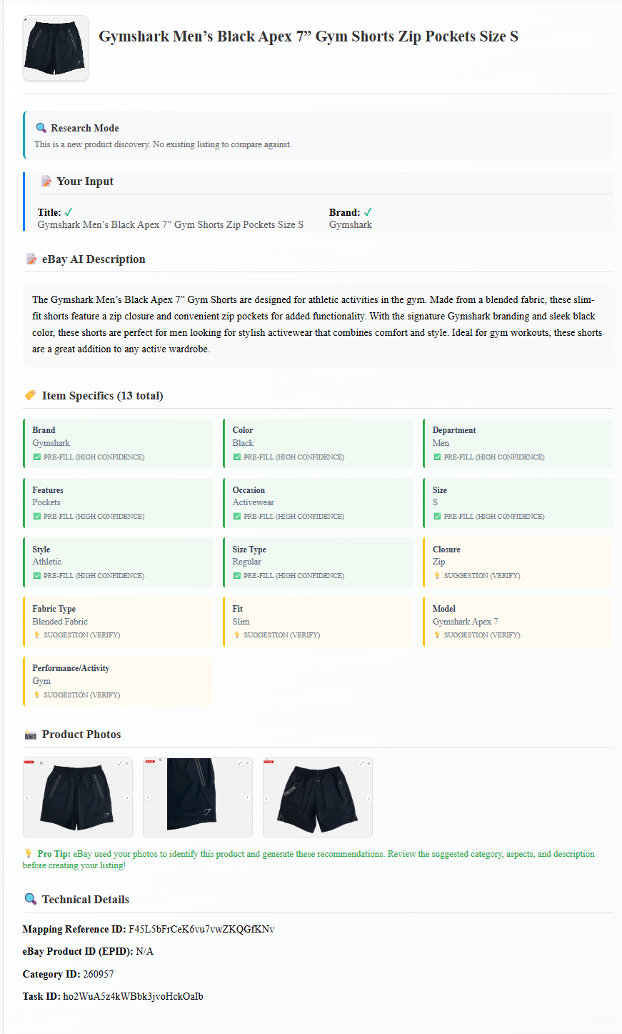 Discovery Mode Results