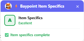 BayPoint Title Analysis badge showing Grade A — Excellent